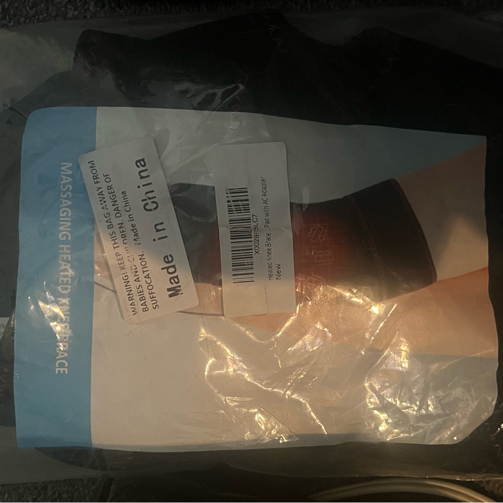 *NEW* PKSTONE Heated Vibration Knee Brace with AC Adapter Charger - Picture 8 of 8